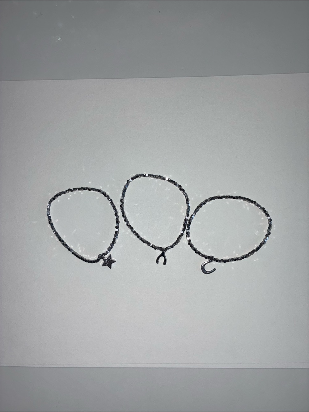 Fossil Set of 3 Beaded Stretch Bracelets